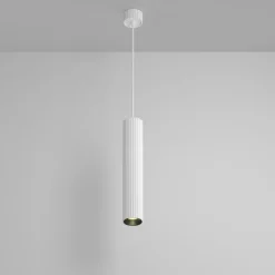 Pendellamper|Pendellamper ^ Maytoni hængelampe Calipso, hvid, Ø 5,6 cm, aluminium, GU10