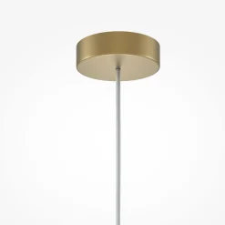 Maytoni Pendellamper > hængelampe Kyoto, guld, Ø 10 cm, marmor, glas