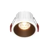 Maytoni Indbygningsspots > indbygningslampe Alfa, sort/hvid, Ø 8,5 cm, 15 W, 36°