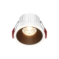 Maytoni Indbygningsspots > indbygningslampe Alfa, sort/hvid, Ø 8,5 cm, 15 W, 36°