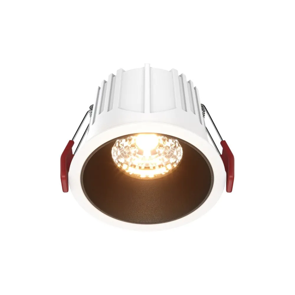 Maytoni Indbygningsspots > indbygningslampe Alfa, sort/hvid, Ø 8,5 cm, 15 W, 36°