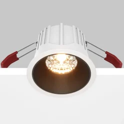 Maytoni Indbygningsspots > indbygningslampe Alfa, sort/hvid, Ø 8,5 cm, 15 W, 36°