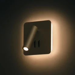 Væglamper ^ Maytoni Ios 176 LED-væglampe, kantet, sort