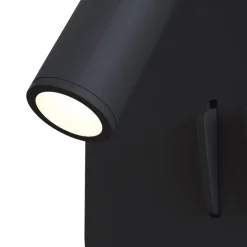 Væglamper ^ Maytoni Ios 176 LED-væglampe, kantet, sort