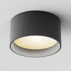 Loftlamper ^ Maytoni LED-downlight Vega, sort, Ø 14 cm, 15W, aluminium