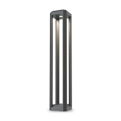 Maytoni Gadebelysning > LED-gadelampe Royal Mile, grå, højde 80 cm, aluminium