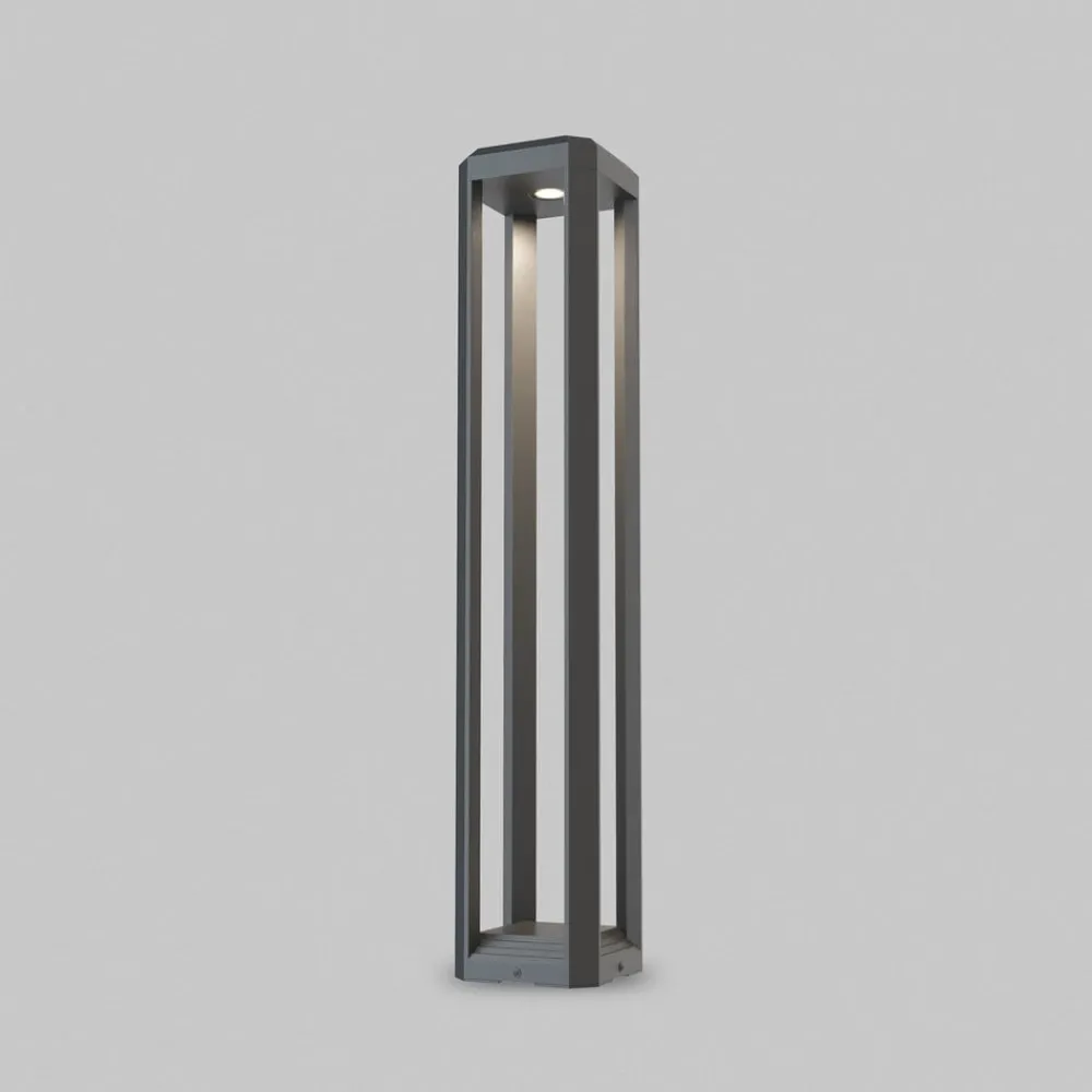 Maytoni Gadebelysning > LED-gadelampe Royal Mile, grå, højde 80 cm, aluminium