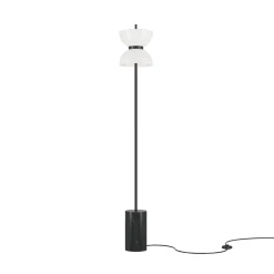 Maytoni Gulvlamper|Gulvlamper > LED-gulvlampe Kyoto, sort, højde 145 cm, marmor