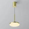 Maytoni Arbejdsrum/Kontor > LED-hængelampe Plato, messing, Ø 18,5 cm, aluminium