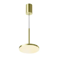 Maytoni Arbejdsrum/Kontor > LED-hængelampe Plato, messing, Ø 18,5 cm, aluminium