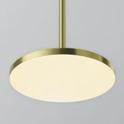 Maytoni Arbejdsrum/Kontor > LED-hængelampe Plato, messing, Ø 18,5 cm, aluminium
