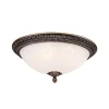 Loftlamper|Loftlamper ^ Maytoni loftlampe Pascal, bronze antik Ø 37 cm glas/metal