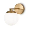 Maytoni Gang|Væglamper > Marble væglampe med glasskærm