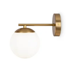 Maytoni Gang|Væglamper > Marble væglampe med glasskærm