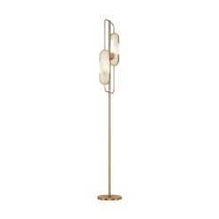 Gulvlamper|Gulvlamper ^ Maytoni Marmo gulvlampe, guldfarve/natursten