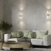 Maytoni Gang|Pendellamper > væglampe Antic, 2 lyskilder, guld/amber, glas