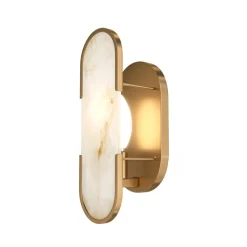 Væglamper|Væglamper ^ Maytoni væglampe Marmo, guld, metal/sten, højde 30,5 cm