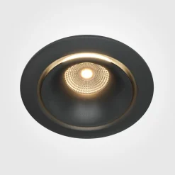 Maytoni Indbygningsspots > Yin LED indbygningslampe, IP20, 3000K, triac, sort