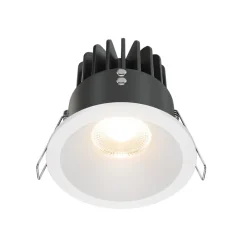 Loftlamper|Indbygningsspots ^ Maytoni Zoom LED-indbygningslampe 930 IP65 rund triac, hvid