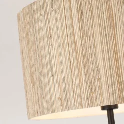 Searchlight Gulvlamper > Meadow gulvlampe, sort, brun, naturfiber, stål