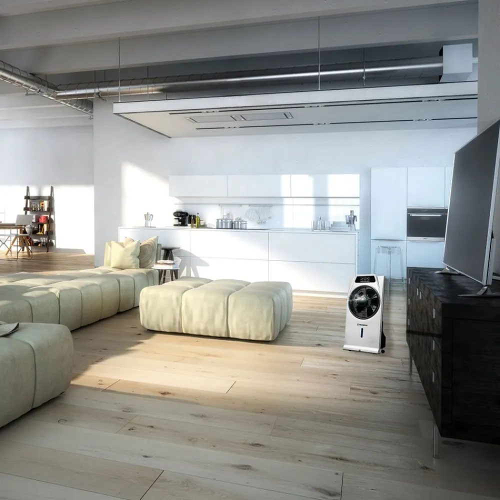 Loftventilatorer ^ Westinghouse Med luftfugter - gulvventilator Cascata