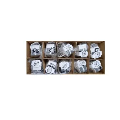 MEGAMAN Loftlamper|Indbygningsspots > LED-indbygningsspot Tego Slim, 10-pak, 2.800 K, nikkel