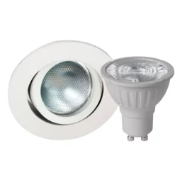 MEGATRON Loftlamper|Spotlights > DecoclicSet indbygn.spot GU10 5,2 W hvidt