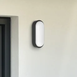 MEGATRON Væglampe Med Sensor > udendørs LED-væglampe Zella Neo XL Sensor sort IP54