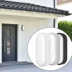 MEGATRON Væglampe Med Sensor > udendørs LED-væglampe Zella Neo XL Sensor, grå, IP54