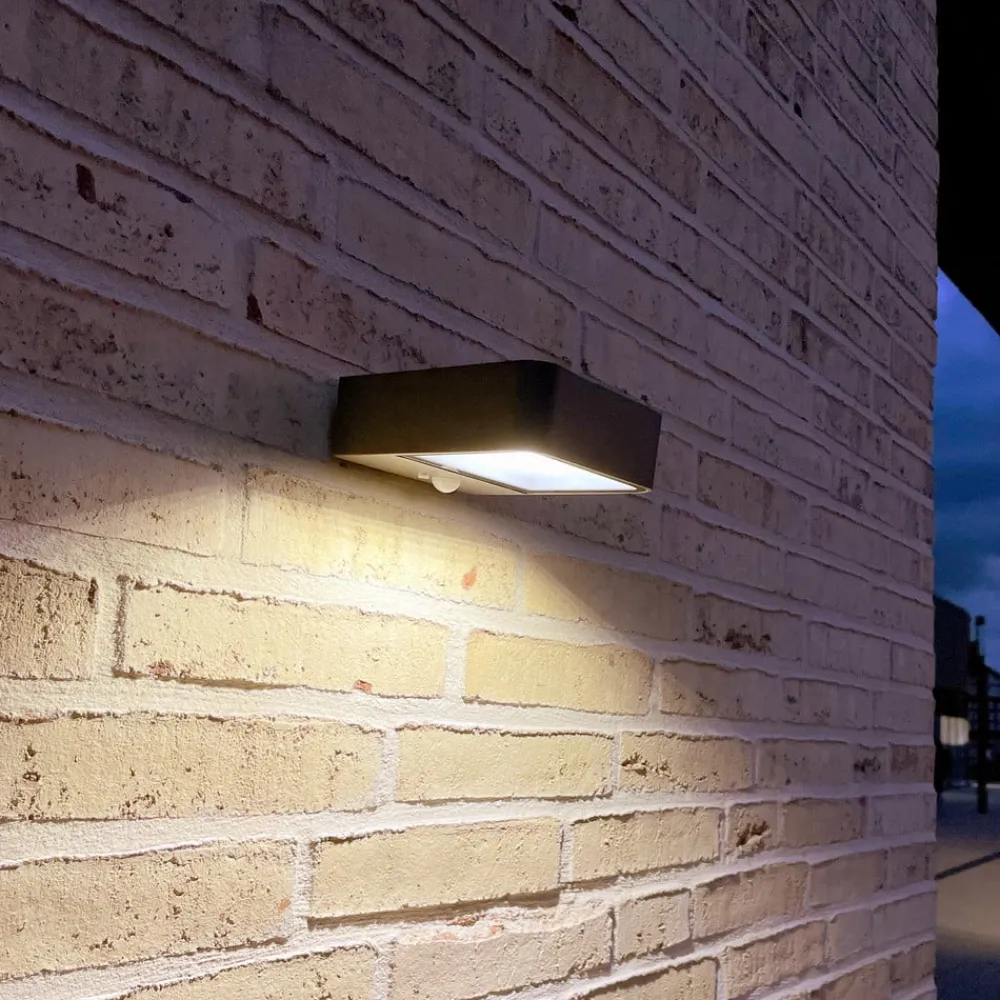 MEGATRON Solcelle Lampe Med Sensor|Væglampe Med Sensor > Wandia LED-solcellevæglampe, sensor