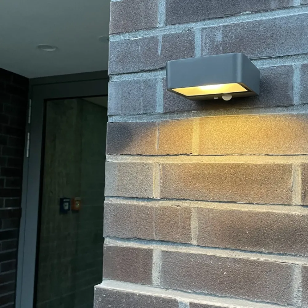 MEGATRON Solcelle Lampe Med Sensor|Væglampe Med Sensor > Wandia LED-solcellevæglampe, sensor