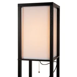 Lucide Gang|Gulvlamper > Menno gulvlampe, sort, 162,7 cm, trådløs oplader