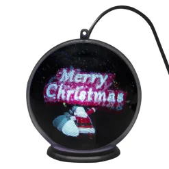 Konstsmide Christmas Julepynt > Merry Christmas 3D-hologramkugle, 42 LED'er