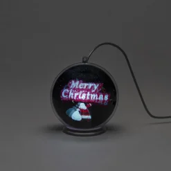 Konstsmide Christmas Julepynt > Merry Christmas 3D-hologramkugle, 42 LED'er
