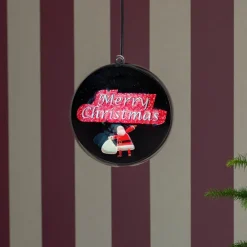 Julepynt ^ Konstsmide Christmas Merry Christmas 3D-hologramkugle, 64 LED'er