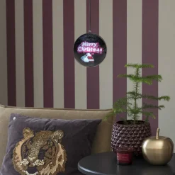Julepynt ^ Konstsmide Christmas Merry Christmas 3D-hologramkugle, 64 LED'er