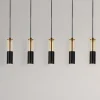 Searchlight Pendellamper > Merrygold pendellampe, sort/amber, metal, GU10, 5 lyskilder.