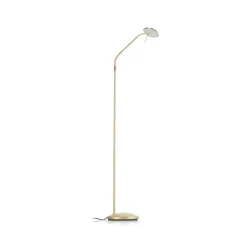 Steinhauer Gulvlamper|Gulvlamper > Messingfarvet LED-gulvlampe Zenith med lysdæmper
