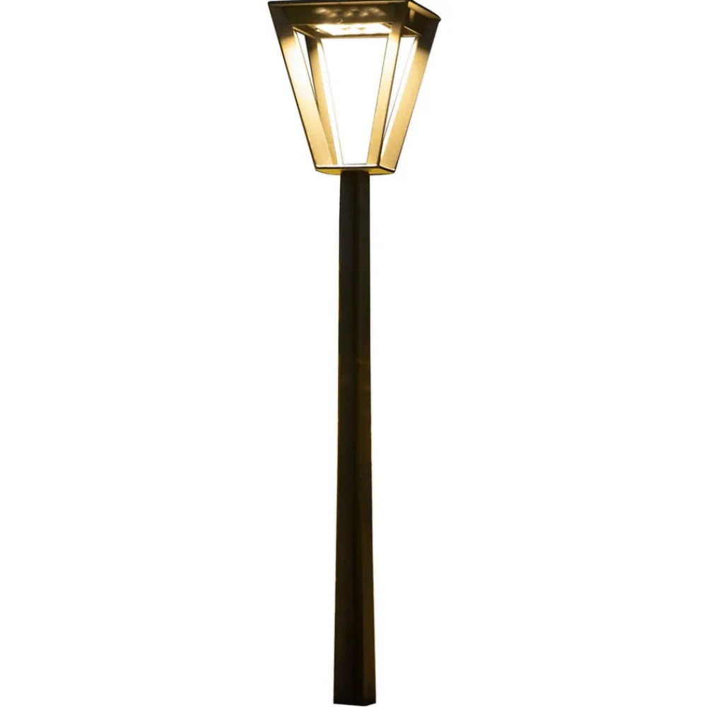 Les Jardins Solcelle Lampe Med Sensor|Solcellelamper > Metro LED-gadelampe med solcelle og sensor, grå