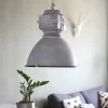 Pendellamper ^ Steinhauer Mexlite Densi hængelampe, grå, Ø 47 cm, metal
