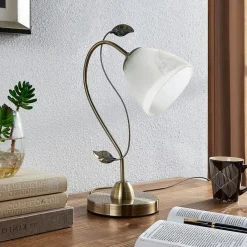 Gang|Bordlamper ^ Lindby Michaline - tiltalende bordlampe