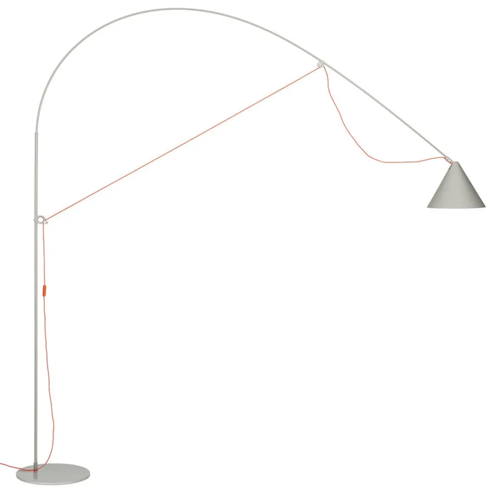 midgard Gulvlamper|Gulvlamper > AYNO XL gulvlampe, grå/orange 2.700 K