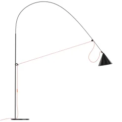 Arbejdsrum/Kontor|Gulvlamper ^ midgard AYNO XL gulvlampe sort/orange 3.000 K
