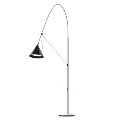 Arbejdsrum/Kontor|Gulvlamper ^ midgard AYNO XL gulvlampe sort/orange 3.000 K