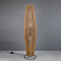 Reality Leuchten Gulvlamper > Miki gulvlampe, brun, højde 103 cm, papir