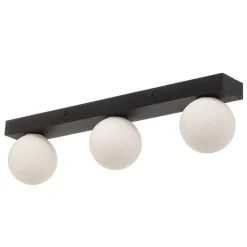 Markslöjd Loftlamper|Loftlamper > Mini loftlampe til bad, 3 lyskilder, sort, glas/metal