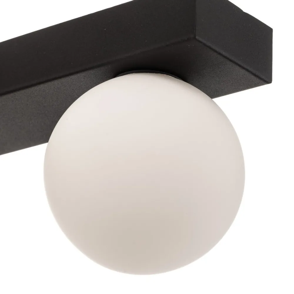 Markslöjd Loftlamper|Loftlamper > Mini loftlampe til bad, 3 lyskilder, sort, glas/metal