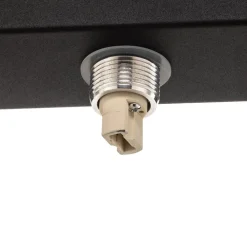 Markslöjd Loftlamper|Loftlamper > Mini loftlampe til bad, 3 lyskilder, sort, glas/metal