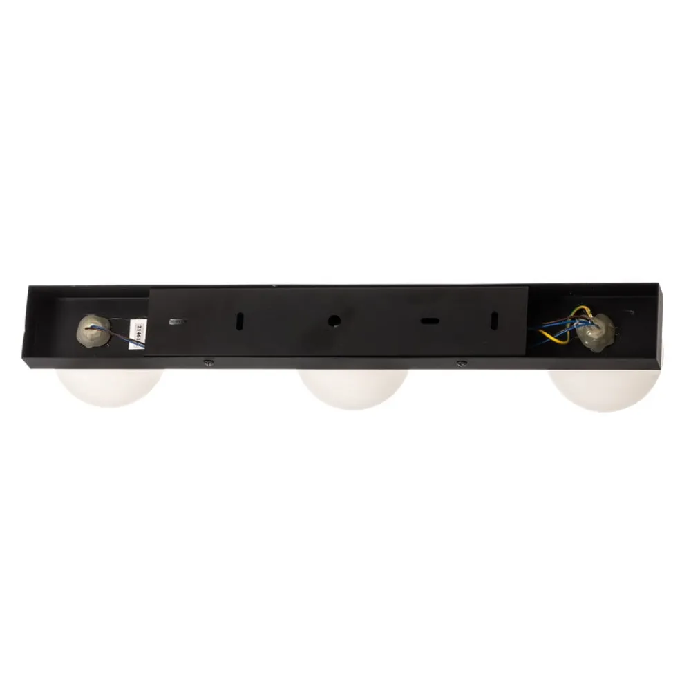 Markslöjd Loftlamper|Loftlamper > Mini loftlampe til bad, 3 lyskilder, sort, glas/metal