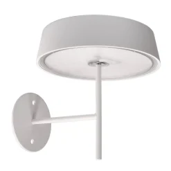 Terrassebelysning|Væglamper ^ Deko-Light Miram LED-væglampe med batteri, kan dæmpes, hvid
